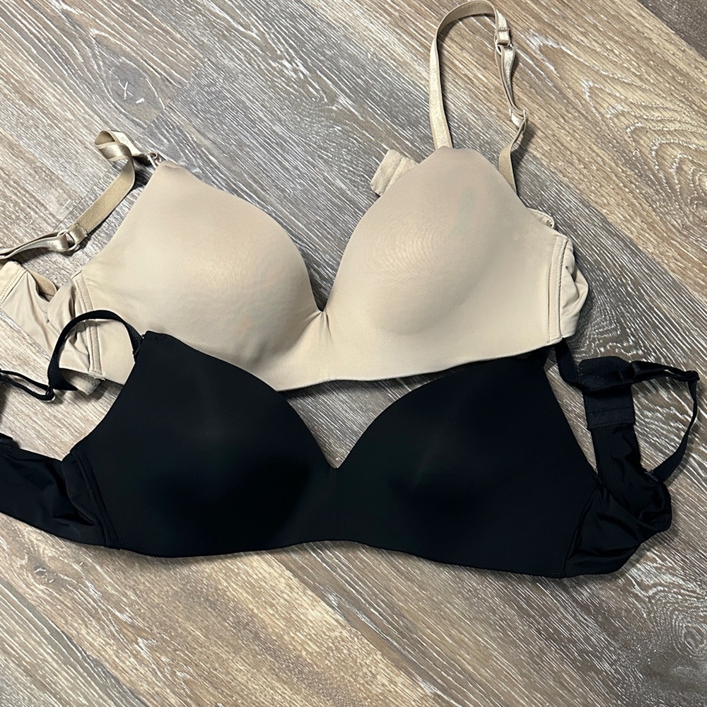 Women's Black and Beige Nurssing Bra Set